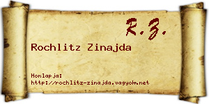 Rochlitz Zinajda névjegykártya